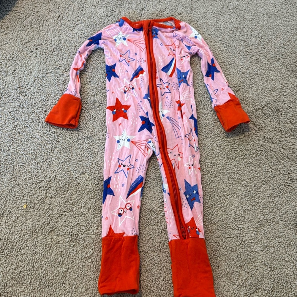 little sleepies onesie 3-6m bamboo pajamas